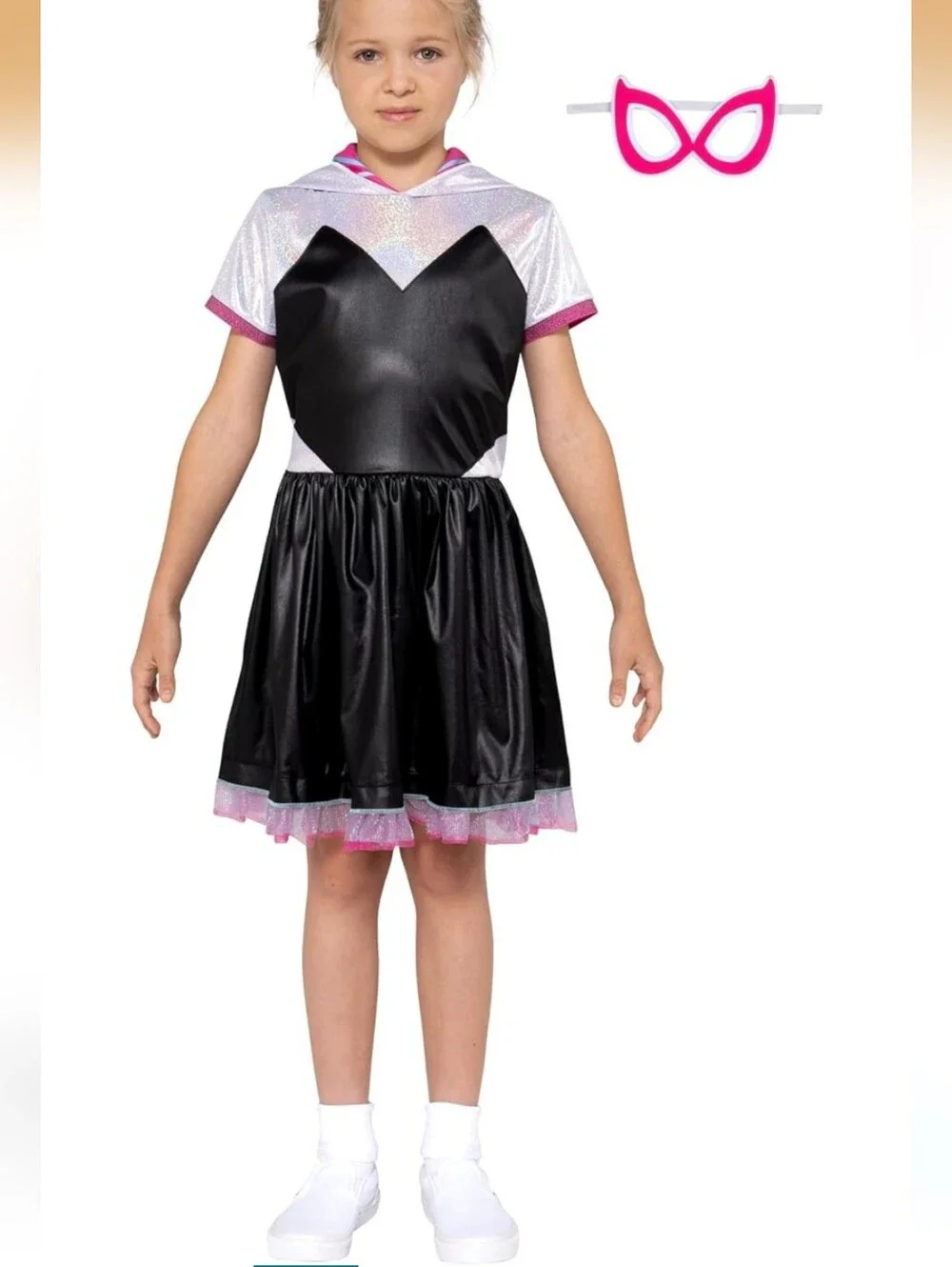 NWT MARVEL Ghost Spider Official Youth Halloween Dress - M 7/8